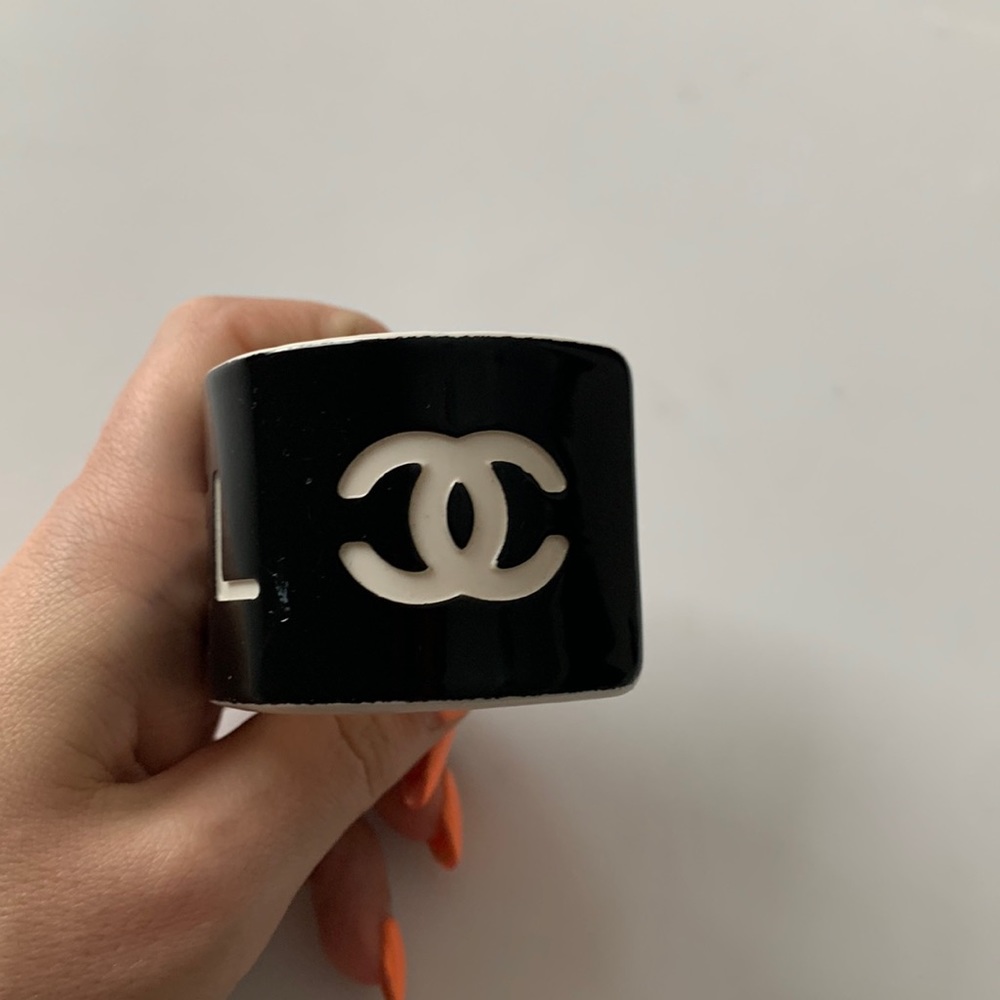 CC Monochrome Logo Cuff Bracelet